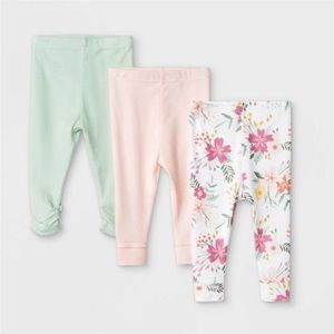NWT Cloud Island 18mo girls leggings 3-pack